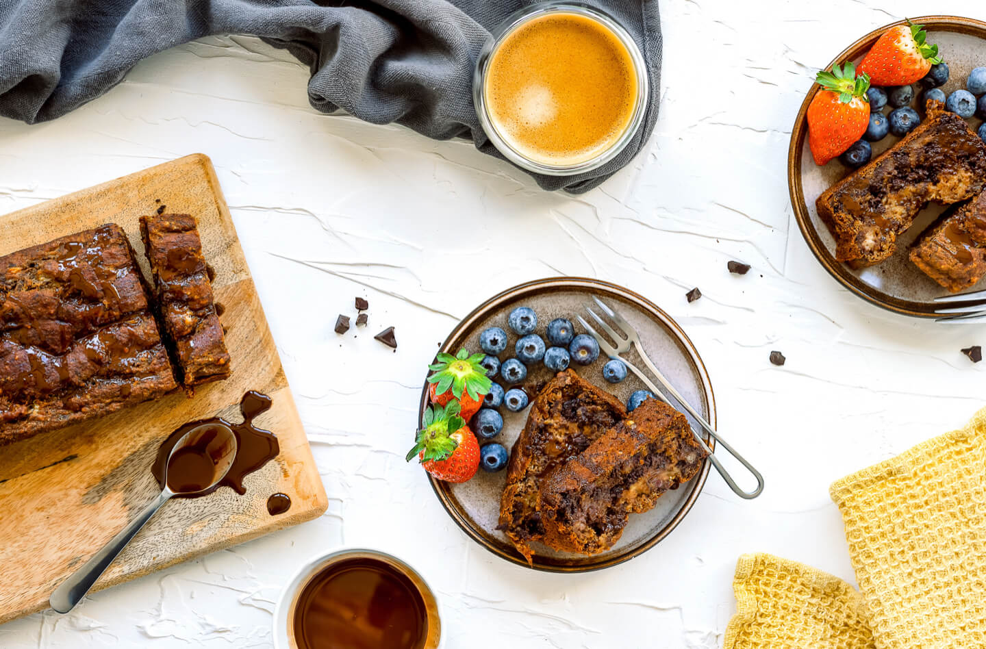 Tasting Banana Chocolate Loaf Cake in Singapore